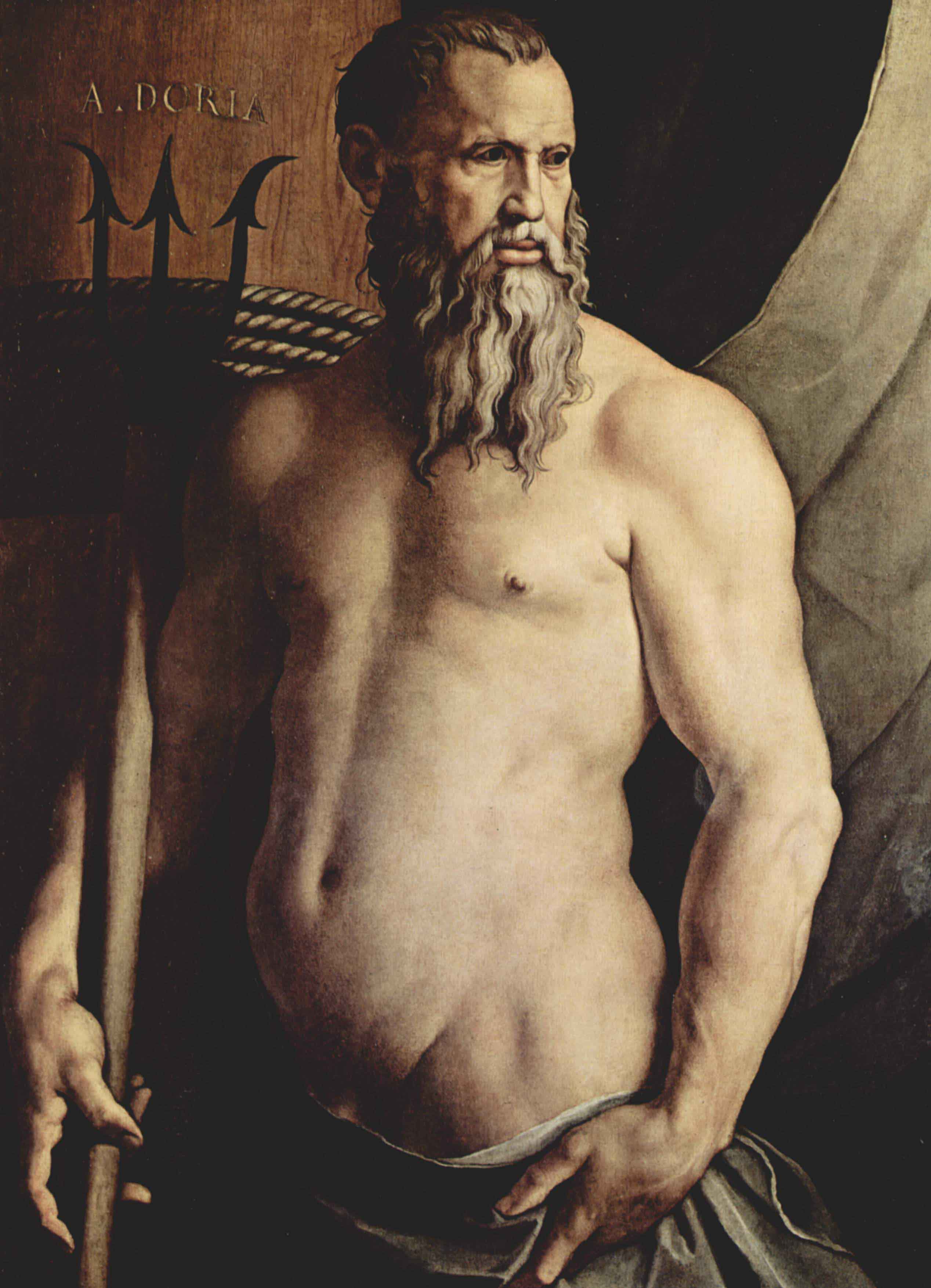 Angelo Bronzino Portrat des Andrea Doria als Neptun